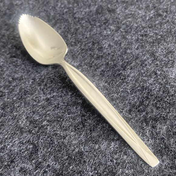 Vintage Wm Rogers MFG Co Silver Plated Grapefruit Spoons Lot of 7 Serrated Spoon - Picture 6 of 8